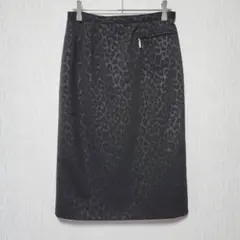 【伊太利屋】（S）レオパード柄タイトスカート/ペンシルスカート/オフィススタイル