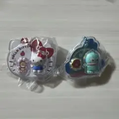 サンリオキャラクターズパッケージチャーム 2個セットキティ ハンギョドン