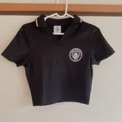 GU マンチェスター・シティ クロップドポロシャツ Sサイズ ブラック