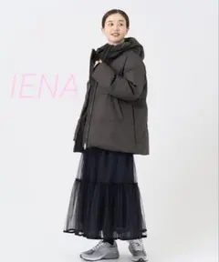 イエナ 定価49,500円 ハイマルチタフタ ダウンショートコート ダークグレー