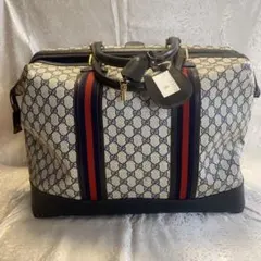 GUCCI オールドグッチ ボストンバッグ GG柄 シェリーラインのサムネイル