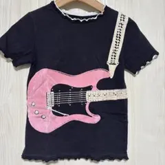 muni shats ギター だまし絵 プリント 半袖 Tシャツ 120cm