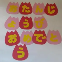 壁面飾り　お誕生日おめでとう