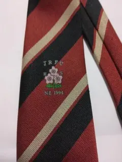 ラグビーWC日本代表ネクタイ 関係者限定販売】JRFUオフィシャルネクタイ〈紺レジメンタル