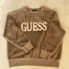 GUESS フリース トレーナー Mサイズ ベージュ