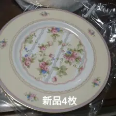 Noritake 27cm プレート 4枚セット 花柄 新品未使用のサムネイル