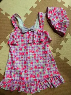 ワンピース水着　キャップ付き