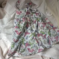 【babygap】蝶柄ワンピース 95㌢