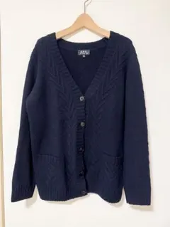 A.P.C. ネイビー アンゴラニットカーディガン M