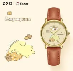 ポムポムプリン プリン色 サンリオ 海外コラボ 腕時計 限定 海外 コラボ ポムポムプリン 海外限定モデル サンリオ×ZGOコラボ腕時計 防水