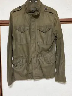 【極上の風合い】Men's Bigiゴートレザー M-65ジャケット 02サイズのサムネイル