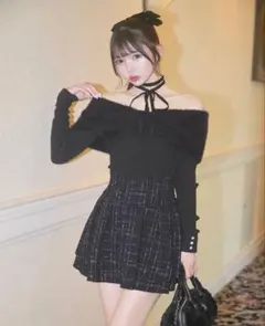 ミシェルマカロン 美脚スカート ツイード