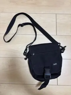 エックスガール　X-girl　黒ナイロンショルダーバッグ