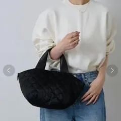【美品】russet キルティング 2way ミニトート ショルダー 近年 黒