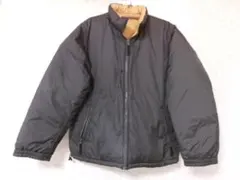 94360 ユニクロ　リバーシブルダウンジャケット　茶色ｘマスタード　L