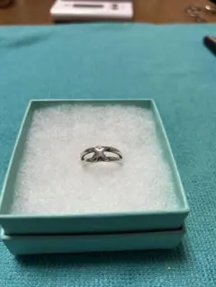 シルバー クロスデザイン リング 16号か17号辺り