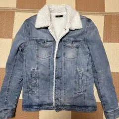 AZUL ボア襟付きデニムジャケット