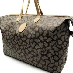 【イヴ・サンローラン】ボストンバッグ トートバッグ ヴィンテージ PVC 総柄