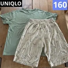 UNIQLO 160 エアリズム パジャマ ルームウェア