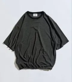 WETTEMPT CREW NECK DRAW CORD BORDER TEE