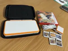New 2DS LL ホワイト/オレンジ 充電器・ゲーム5枚付き(値下げ可能)