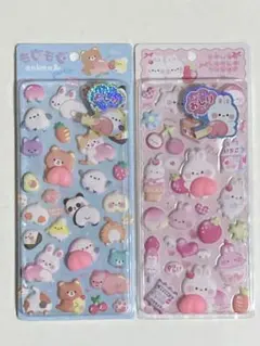 クーリア おしりシール ピンキーうさちゃん　もぐもぐアニマルパーティー　①