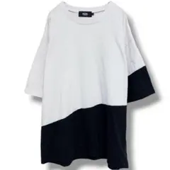 アズール バイ マウジー バイカラー Tシャツ 切替デザイン 黒 白 L モードのサムネイル