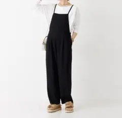 Rouge vif ダブルクロスサロペット