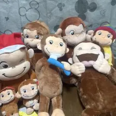 おさるのジョージ ぬいぐるみ まとめ売り 8体！