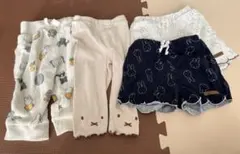 ミッフィー　パンツ　ズボン　セット　プティマイン　バースデイ　まとめ売り　80