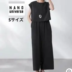 【春服❣️】NANOuniverse フレンチスリーブオールインワン Sサイズ