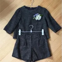 美品♡グリーンレーベルリラクシング♡ツイードセットアップ 卒園 卒業 入園 入学