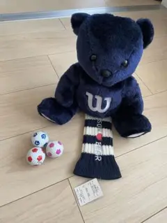 ドライバーヘッドカバー　Wilson 熊　くま　ネイビー