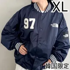 XL＊ネイビー＊スタジャン　ジャケット　MA-1＊ノースフェイス＊韓国限定