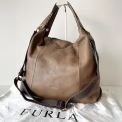FURLA フルラ 2way トートバッグ エリザベス ホーボー A4