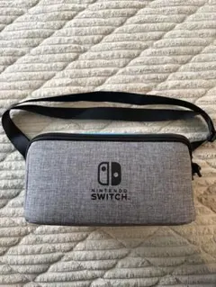 Nintendo Switch キャリングケース ショルダー付 グレー ブルー