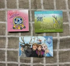 ディズニーメモ帳2点　アナ雪シールおまけ付き