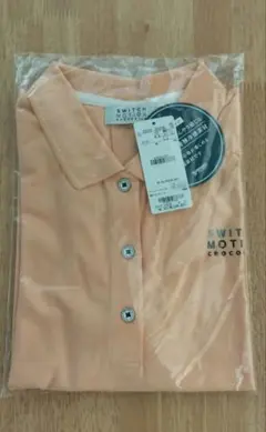 【新品・未使用】クロコダイル　オレンジポロシャツ　サイズLL