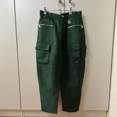 ディーゼル カーゴパンツ 緑 サテン生地のサムネイル