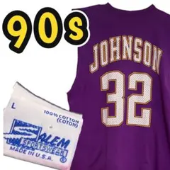 【USA製】90s SALEM レイカーズ マジックジョンソン ノースリーブ Lのサムネイル