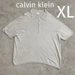 カルバンクライン Calvin Klein サマーニットシャツ ベージュ XLのサムネイル