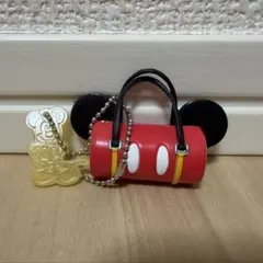 ミッキー ハンドル付きバック型 キーホルダー