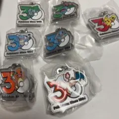 ポケモン 30周年 メタルチャームマスコット　全7種セット