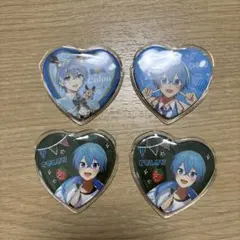 すとぷり ころんくん ハート缶バッジ 4個セット