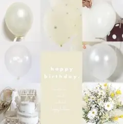 韓国　おしゃれ　ナチュラル　くすみカラー　シンプル　イエロー　装飾　誕生日　風船