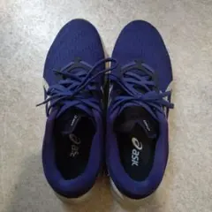 ASICS ランニングシューズ ネイビー 24.5cm