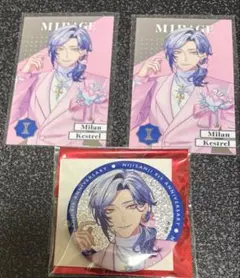 にじさんじ 8周年 ミラン ケストレル 缶バッジ メタルカード