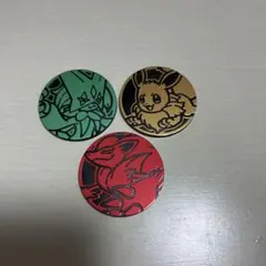 ポケモンカード　ポケモンコイン　イーブイ　マスカーニャ　ゾロアーク　3枚セット
