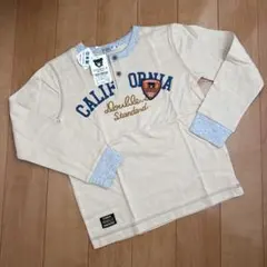 【新品 タグ付き】ミキハウス ダブルB 長袖 Tシャツ 130 日本製 ロンT