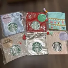 スタバ　巾着ポーチ